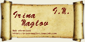 Irina Maglov vizit kartica